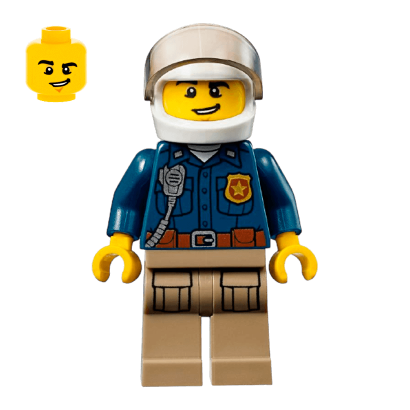 Фигурка Lego 973pb3011 Mountain Officer Male City Police cty0868 Б/У - Retromagaz