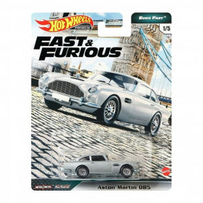 Машинка Premium Hot Wheels Aston Martin DB5 Fast & Furious GPK55 Silver Новий - Retromagaz