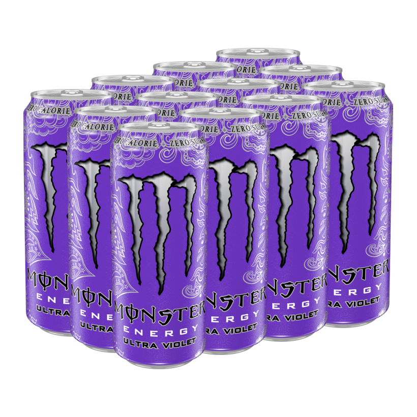 Набор Напиток Энергетический 12шт Monster Energy Ultra Violet 500ml - Retromagaz