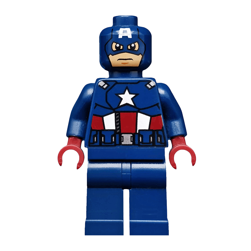 Фігурка Lego Marvel Captain America Dark Red Hands Mask Super Heroes sh0014 Б/У - Retromagaz