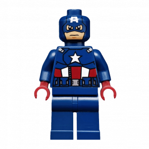 Фігурка Lego Marvel Captain America Dark Red Hands Mask Super Heroes sh0014 Б/У