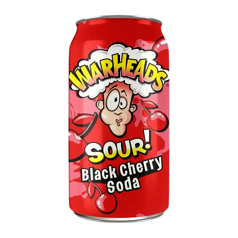 Напій Warheads Sour Black Cherry Soda 330ml - Retromagaz