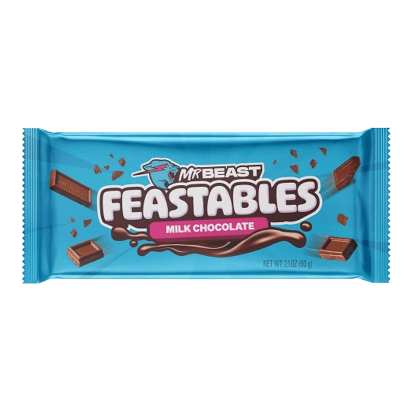 Батончик MrBeast Feastables Milk Chocolate King Size 60g - Retromagaz