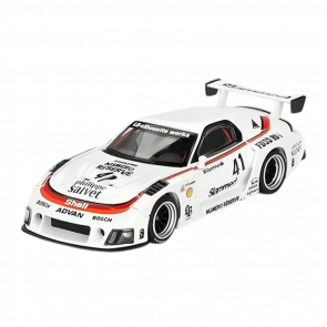 Машинка Premium MINI GT Mazda RX-7 LB-Super Silhouette #41 1:64 MGT00773-CH White - Retromagaz