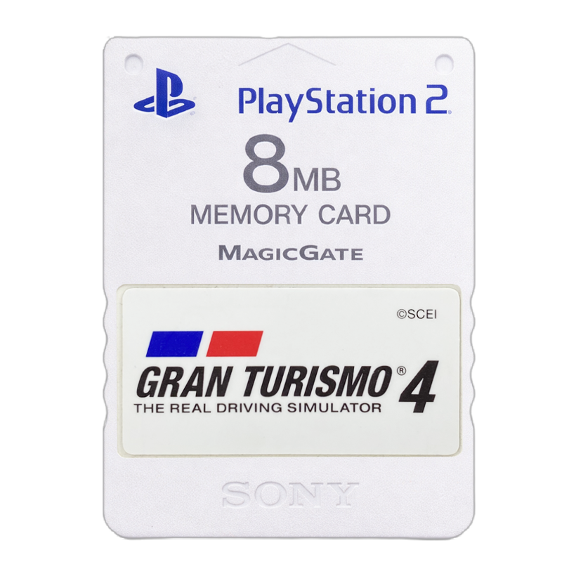 Карта Пам'яті Sony PlayStation 2 SCPH-10020 Gran Turismo 4 Limited Edition 8MB White Б/У - Retromagaz