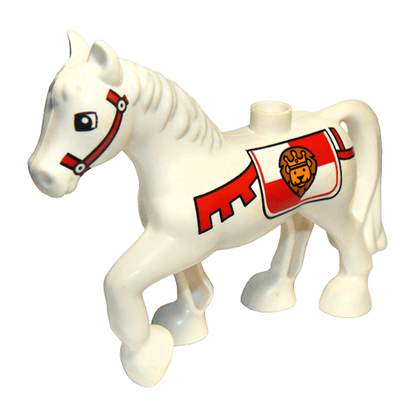 Фигурка Lego Animals Horse with Saddle Duplo 1376pb03 Б/У - Retromagaz