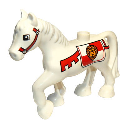 Фигурка Lego Horse with Saddle Duplo Animals 1376pb03 Б/У - Retromagaz