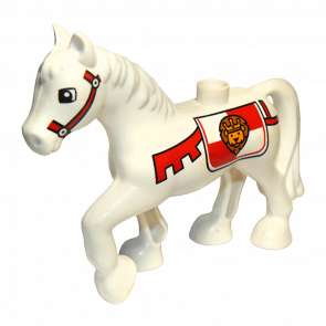 Фигурка Lego Horse with Saddle Duplo Animals 1376pb03 Б/У