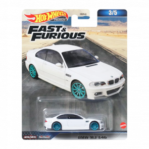 Машинка Premium Hot Wheels BMW M3 E46 Fast & Furious 1:64 HNW46/HNW52 White