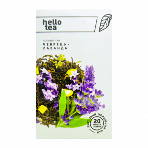 Чай Пакетований Чорний Hello Tea Чебрець-лаванда 40g - Retromagaz