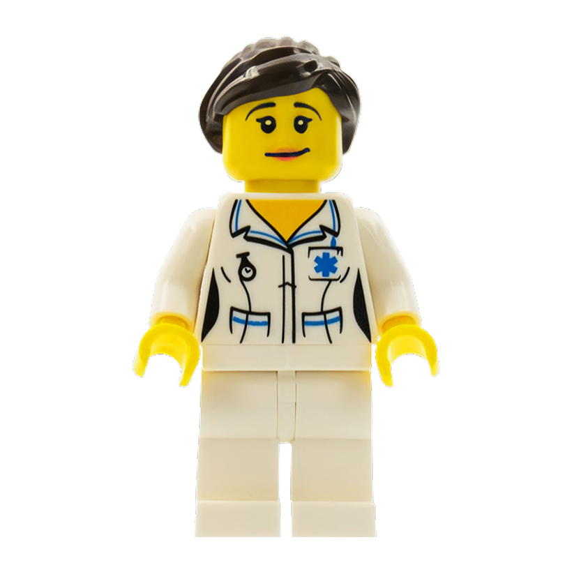 Фігурка Lego Series 1 Nurse Collectible Minifigures col01-11 col011 Б/У - Retromagaz