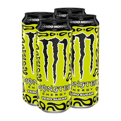 Набір Напій Енергетичний 4шт Monster Energy Lando Norris Zero Sugar 500ml - Retromagaz