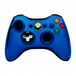 Геймпад Беспроводной Microsoft Xbox 360 Chrome Series Blue Б/У Хороший - Retromagaz