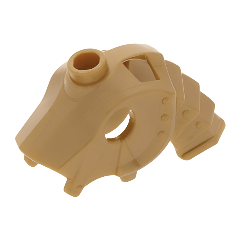 Для Животных Lego Horse Battle Helmet Stud on Top Castle 13745 6039603 Pearl Gold Б/У - Retromagaz