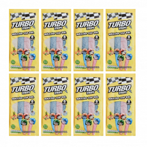 Набір Цукерки Жувальні 8шт Turbo Strips Sour Belt 80g 8684730619521 - Retromagaz