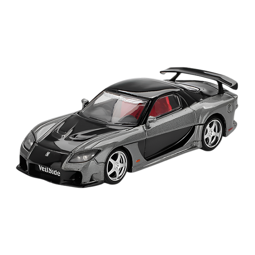 Машинка Premium MINI GT Mazda RX-7 VeilSide Fortune Grey 1:64 MGT01057-СH Grey - Retromagaz