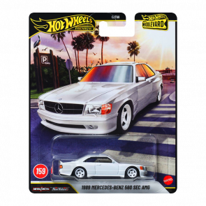 Машинка Premium Hot Wheels 1989 Mercedes-Benz 560 SEC AMG Boulevard 1:64 JHW37 White - Retromagaz