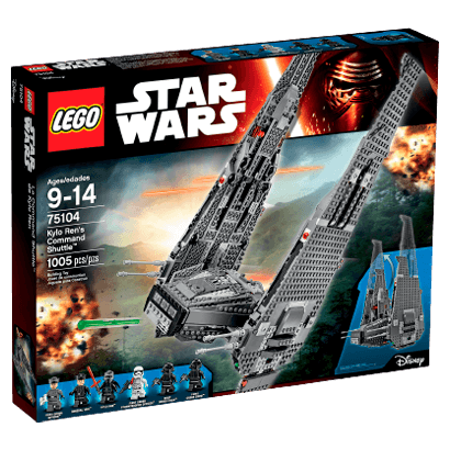 Набор Lego Kylo Ren’s Command Shuttle Star Wars 75104 Новый - Retromagaz