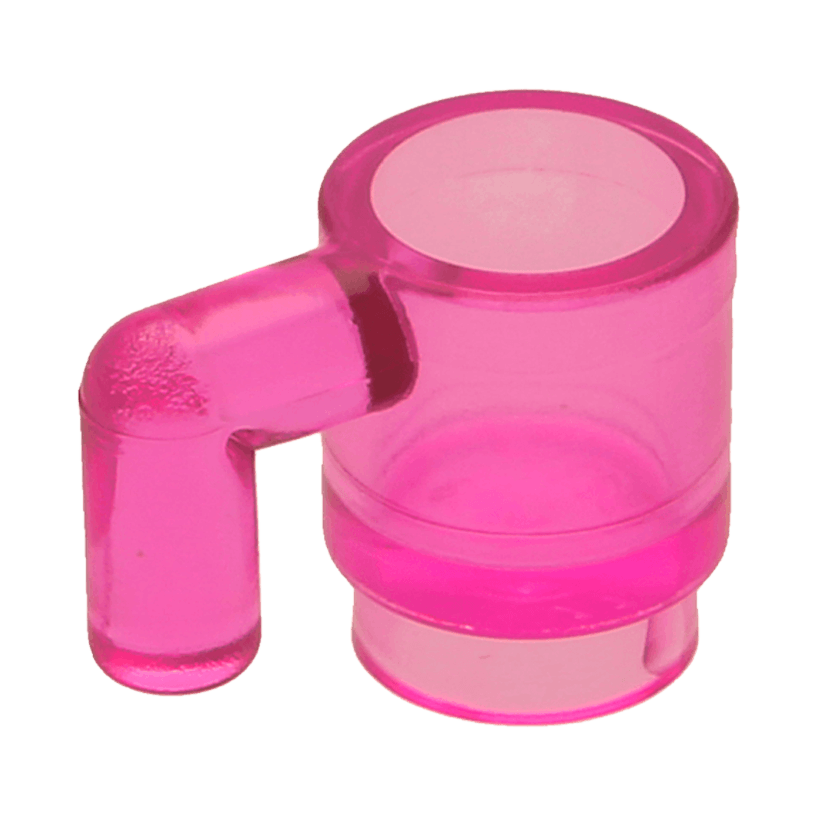 Посуд 4шт Lego Cup 3899 6264 28655 4143404 6167767 Trans-Dark Pink Б/У - Retromagaz