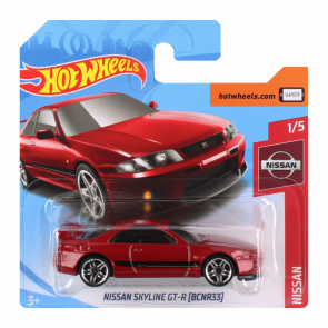 Машинка Базовая Hot Wheels Skyline GT-R (BCNR33) Nissan 1:64 FYD17 Red