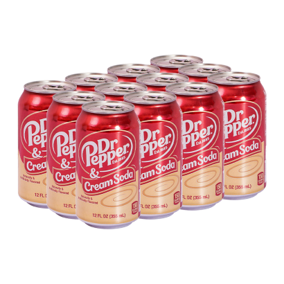 Набір Напій 12шт Dr Pepper Cream Soda 355ml - Retromagaz
