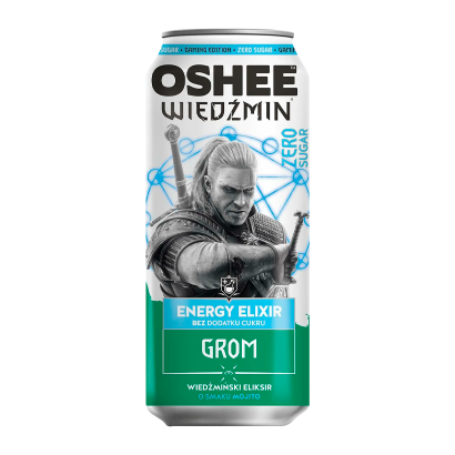 Напій Енергетичний Oshee Witcher Energy Elixir Grom Mojito Zero 500ml - Retromagaz