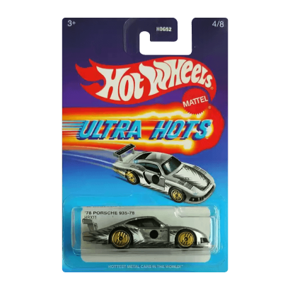 Тематична Машинка Hot Wheels '78 Porsche 935-78 Ultra Hots 1:64 HDG52/HRX11 Silver - Retromagaz