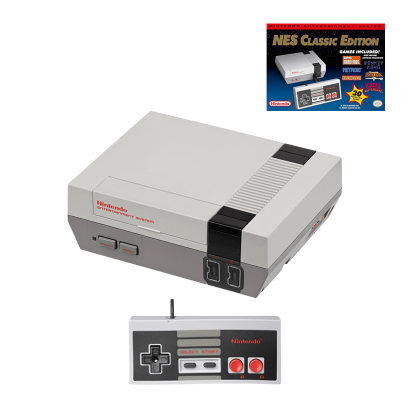 Консоль Nintendo NES Classic Mini Europe Light Grey + 30 Вбудованих Ігор + Коробка Б/У - Retromagaz