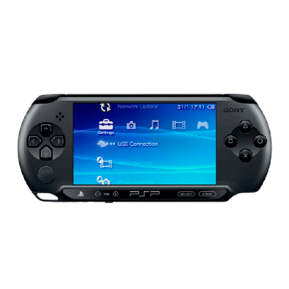 Консоль Sony PlayStation Portable Street PSP-E1xxx Модифицированная 8GB Black Нерабочий Привод + 5 Встроенных Игр Б/У Нормальный - Retromagaz