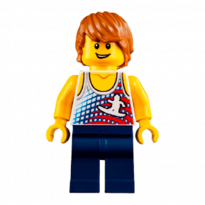 Фигурка Lego People 973pb0997 Surfer City twn314 Б/У - Retromagaz