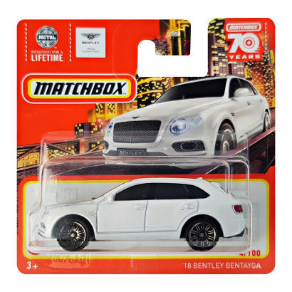 Машинка Велике Місто Matchbox '18 Bentley Bentayga Metro 1:64 HLC97 White - Retromagaz