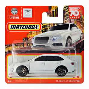 Машинка Большой Город Matchbox '18 Bentley Bentayga Metro 1:64 HLC97 White - Retromagaz