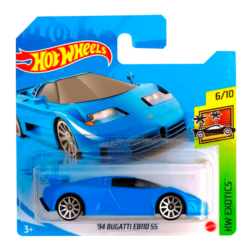 Машинка Базова Hot Wheels '94 Bugatti EB110 SS Exotics 1:64 GRX25 Blue - Retromagaz