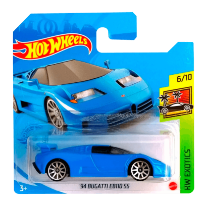 Машинка Базовая Hot Wheels '94 Bugatti EB110 SS Exotics 1:64 GRX25 Blue - Retromagaz