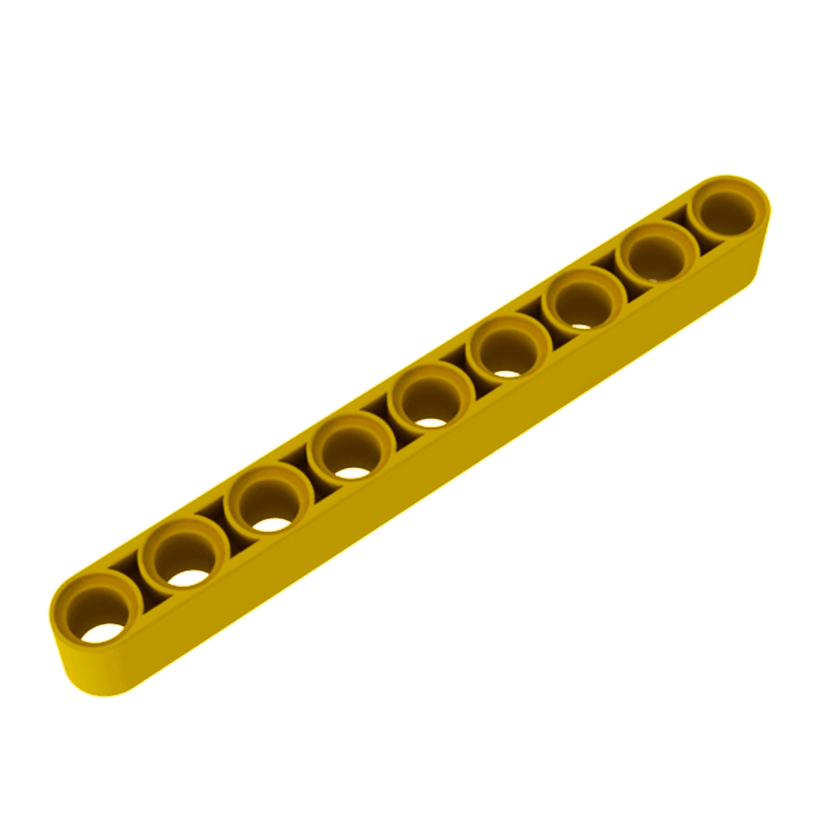 Technic 10шт Lego Балка Товста Пряма 1 x 9 40490 64289 4187136 6115616 Yellow Б/У - Retromagaz