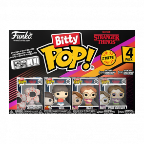 Пак Фігурок FUNKO POP! Bitty Pop! Stranger Things Демогоргон Upside Down Barb Chase 23mm 83661 - Retromagaz