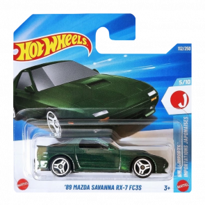 Машинка Базова Hot Wheels '89 Mazda Savanna RX-7 FC3S HW J-Imports 1:64 JJL69 Green - Retromagaz