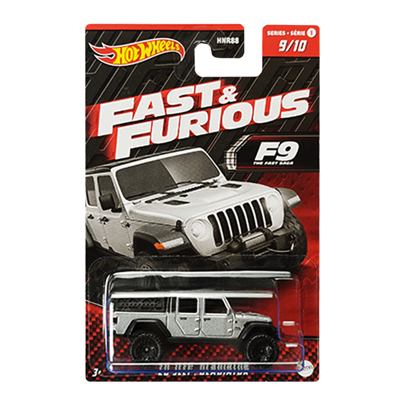 Тематическая Машинка Hot Wheels '20 Jeep Gladiator Fast & Furious 1:64 HNR99 Grey - Retromagaz