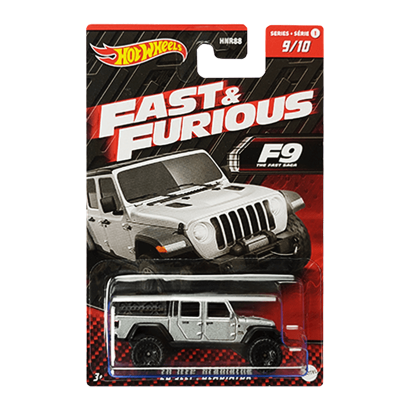 Тематическая Машинка Hot Wheels '20 Jeep Gladiator Fast & Furious 1:64 HNR99 Grey - Retromagaz