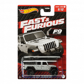 Тематическая Машинка Hot Wheels '20 Jeep Gladiator Fast & Furious 1:64 HNR99 Grey 1шт Новый - Retromagaz