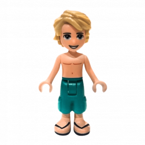 Фигурка Lego Friends Boy Mason Dark Turquoise Shorts frnd379 1 1шт Б/У Хороший - Retromagaz
