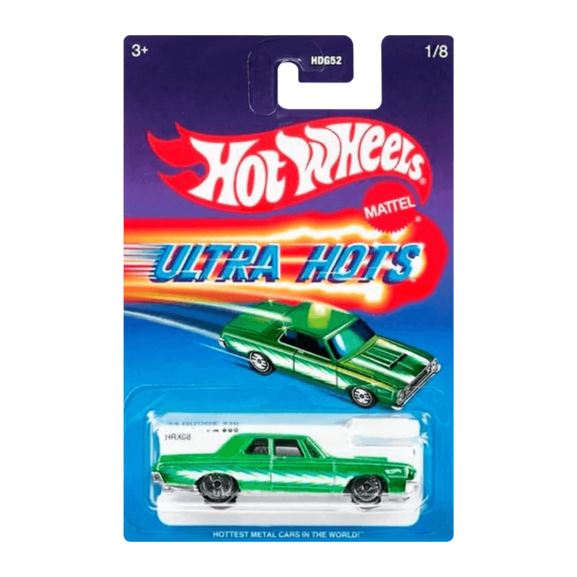 Тематическая Машинка Hot Wheels '64 Dodge 330 Ultra Hots 1:64 HDG52/HRX08 Green - Retromagaz