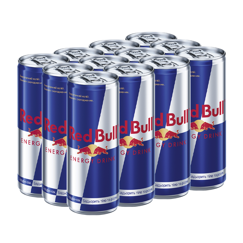 Набір Напій Енергетичний 12шт Red Bull 250ml - Retromagaz