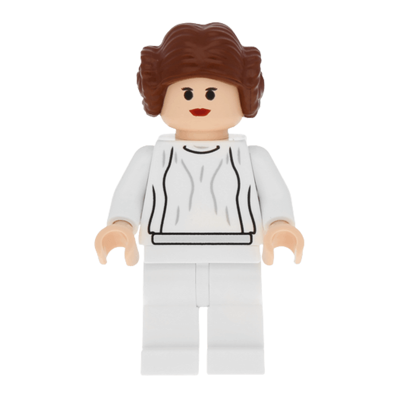 Фигурка Lego Повстанец Princess Leia Light Nougat White Dress Small Eyes Star Wars sw0175 Б/У - Retromagaz