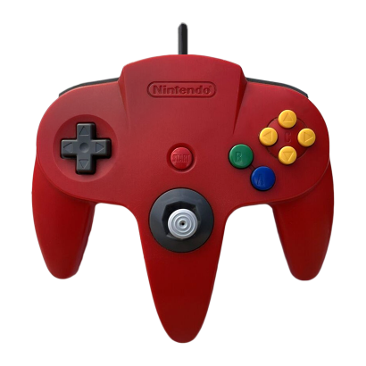 Геймпад Дротовий Nintendo N64 NUS-005 Red 1.8m Б/У - Retromagaz