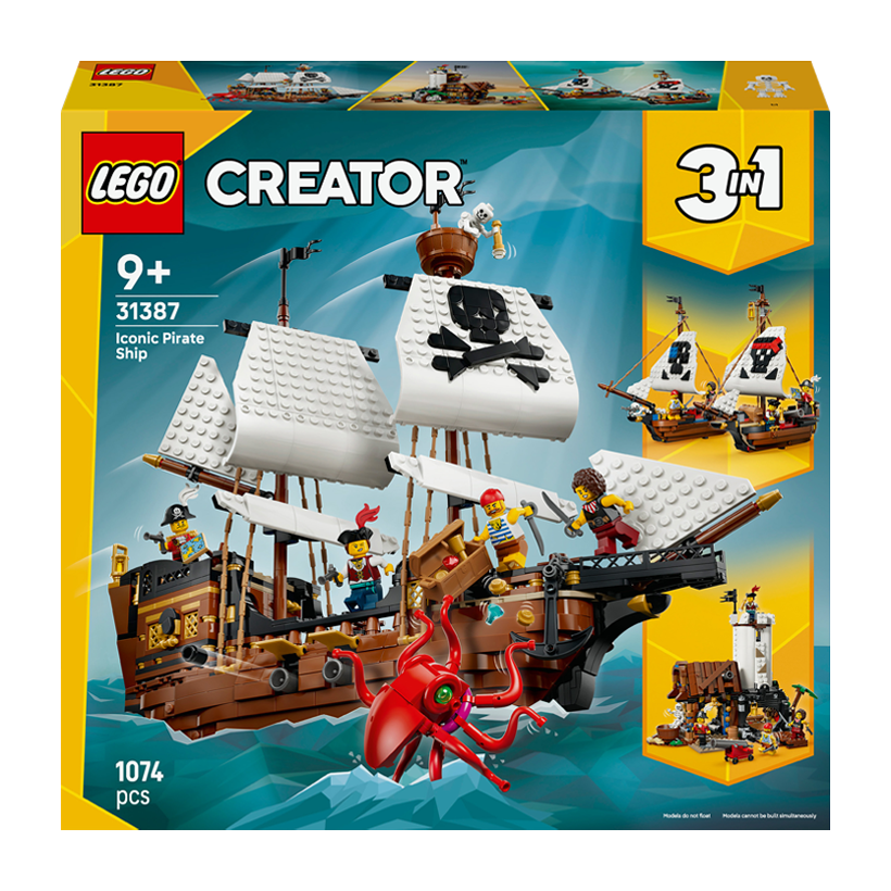 Конструктор Lego Культовий Піратський Корабель Creator 31387 Новий - Retromagaz