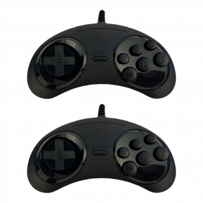 Набір Геймпад 2шт Дротовий RMC Mega Drive MD2 SJ-6000 Black 1.5m Новий - Retromagaz