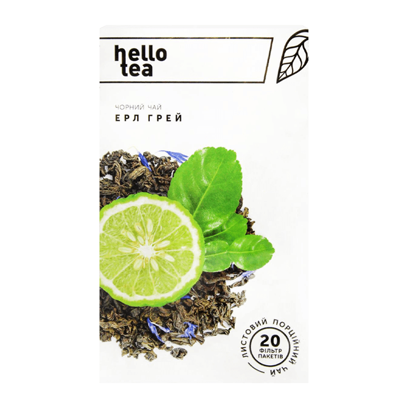 Чай Пакетированный Черный Hello Tea Эрл Грей 40g - Retromagaz