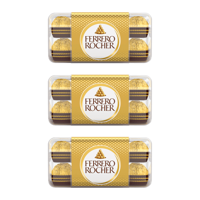 Набор Конфеты 3шт Ferrero Rocher 200g - Retromagaz