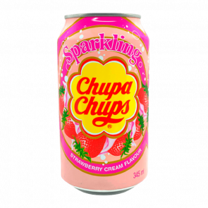 Напій Chupa Chups Strawberry & Cream Flavour 345ml - Retromagaz